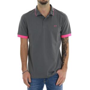 POLO SMALL STRIPE FLUO GRIGIO